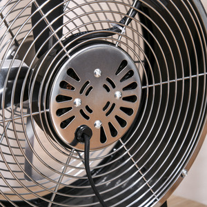 HOMCOM 26cm 2 Speed Electric Fan with Safe Guard - Black by HOMCOM