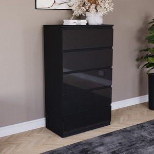 Vida Designs Glinton 3 Piece FSC Bedroom Set - Black by Vida Designs