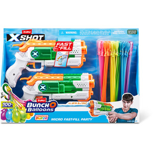 X-Shot Micro Fast-Fill and Bunch O Balloons Shooter - Multicolour