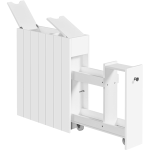 Bathroom Compact Freestanding Storage Cabinet - White by Yaheetech