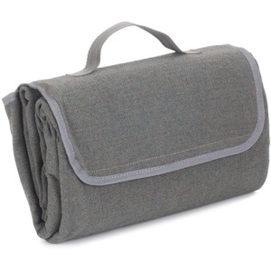 Grey Tweed Picnic Blanket - Grey by Red Hamper