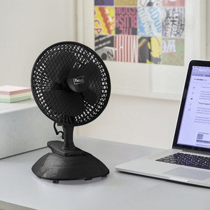 Neo Mini Clip Base Mount Desk Fan - Black by Neo