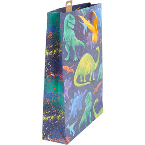 Dinosaur Gift Bag - Blue