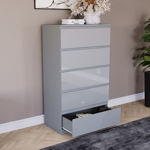 Vida Designs Glinton 3 Piece FSC Bedroom Set - Grey by Vida Designs