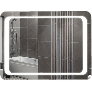Anti-Fog LED Bathroom Mirror - Silver by Livingandhome