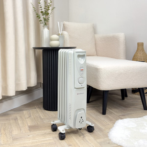 1000W Oil-Filled Radiator - White by Rediffusion