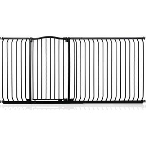 Extra Tall Curved Top Safety Gate - Matt Black / 198cm - 207cm by Safetots