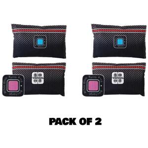 2 Piece Reusable Car Dehumidifier Absorption Bags - Black by Dyzi