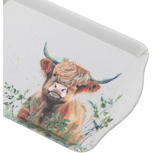 Highland Cow Tray - White / Mini Trinket Tray by Impress