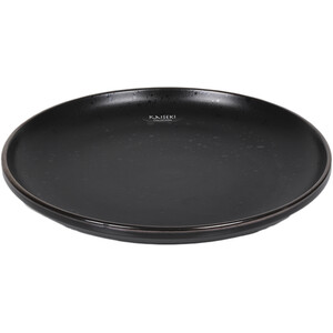 Kaiseki Black Speckle Stoneware Dinner Plate