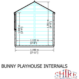 Bunny Playhouse - Brown - Brown by Shire Garden Buildings