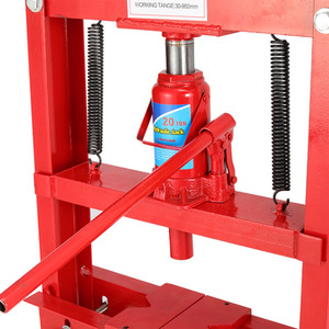 20 Ton Floor Standing Hydraulic Press Machine - Red by Livingandhome