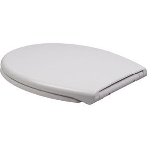 Soft Close O Shape Toilet Seat - White by lifeideas