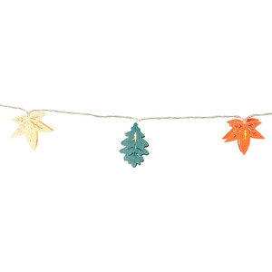 10 LED Autumnal Leaf String Light