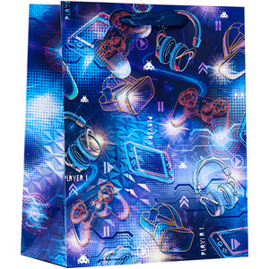 Boy Gamer Gift Bag - Blue