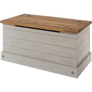 Corona Storage Trunk - Grey washed wax by Core Products