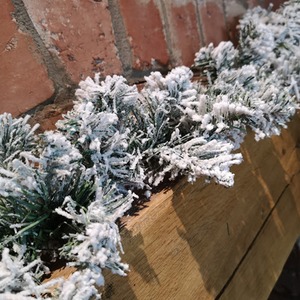 Kaemingk Snowflocked Luxury Christmas Imperial Garland - Green by Samuel Alexander