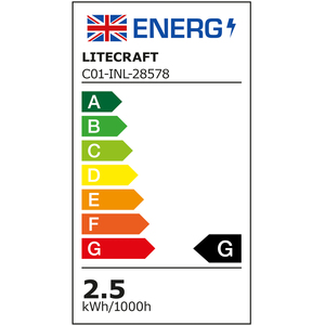 6 Pack of 2.5 Watt LED G9 Capsule Light Bulbs - Natural White by Litecraft