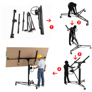 Movable 11FT Drywall Lifter Panel Hoist by Livingandhome