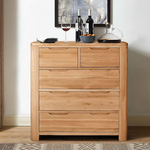 Oak Effect Bedroom Furniture Trio Set - Oak by Comfy Living