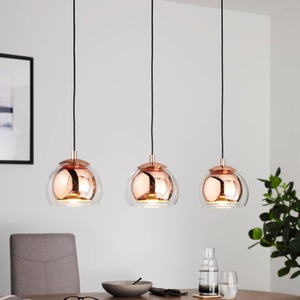 EGLO Rocamar 3-light copper pendant - Orange by EGLO