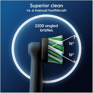 Oral-B Pro Cross Action Black Toothbrush Heads, 4 Counts - Black by Oral-B