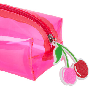Pink Clear Pencil Case - Pink