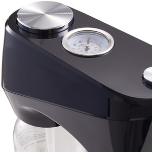 Soda Maker Sparkling Water Maker with 1L Carbonated Bottle - Black by Livingandhome