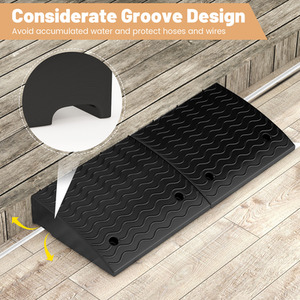 2 Pack Rubber Curb Ramp - Black by GAINOOM