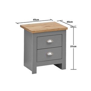 Lisbon 3 Piece Bedroom Set 03 - Grey by Timber Art Design UK