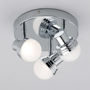 Skipton 3 Light Bathroom Spotlight Plate - Chrome by Litecraft