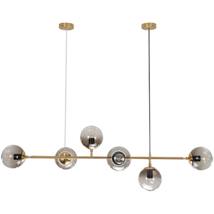 6-Light Kitchen Island Linear Pendant - Gold