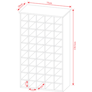 PIGEON HOLE - 585 CD Media Cubby Storage Shelves - Beech - Beech by Watsons