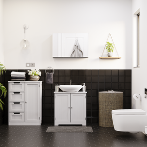 Tiano Stainless Steel Mirrored Cabinet - Steel / 3 by Vida Designs