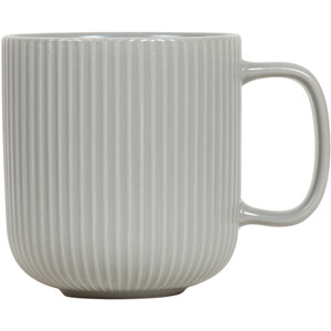 Set of 4 Ribbed Mugs - Grey