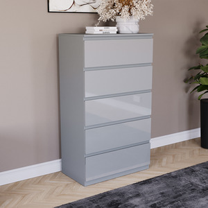 Vida Designs Glinton 4 Piece FSC Bedroom Set - Grey by Vida Designs