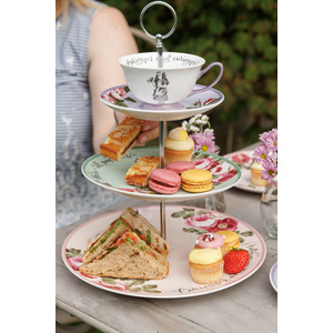 Mikasa Bone China 3-Tier Cake Stand - Mixed by Mikasa