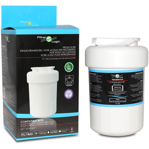 FilterLogic Fridge Water Filter compatible with GE MWF - White by FilterLogic