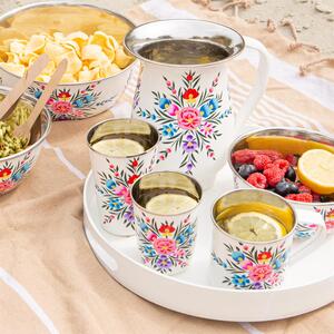 Pansy Picnic Bowl - 21.5cm - Cotton Pansy / 16.5cm by Billy Can