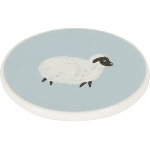 Highland Flock Ceramic Coaster - Taupe or Blue