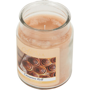 True Aroma Large Mason Jar Candle - Cinnamon Roll by True Aroma