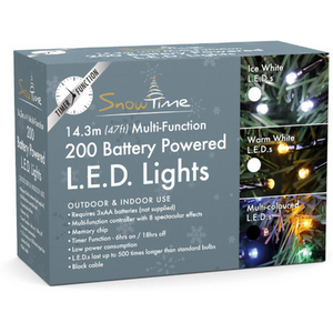 SnowTime Outdoor Multi LED Chasing Lights - Multi coloured by SnowTime