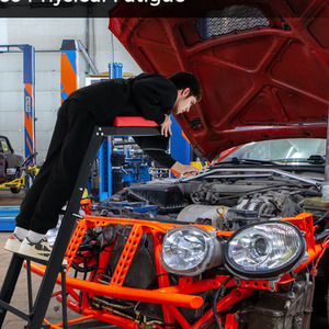 Foldable Topside Automotive Engine Creeper - Black by Costway