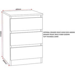Malvern 2 Door Wardrobe Bedroom Set - White by Seconique