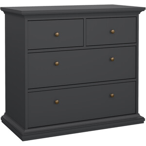 Paris 3 Piece Bedroom Set - Matt Grey