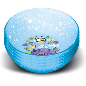 Pack of 4 Bluey Reusable Plastic Bowls - Blue by Bluey