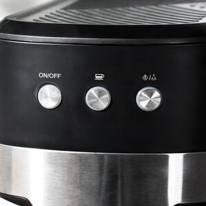 Kitchen Master Stainless Steel Milk Frother with LED Indicator - Black and Silver by Kitchen Master