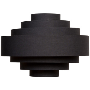 Sette Black Ceiling Pendant Shade - Black by ValueLights