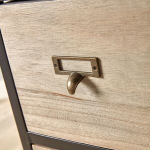 Home Source Derwent 5 Drawer Chest Storage Unit - Natural by Home Source