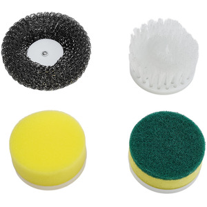 Waterproof 5-in-1 Electric Handheld Cleaning Brush - White by Livingandhome